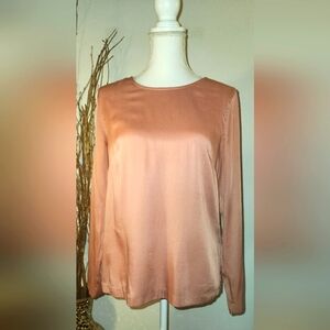 H&M Pink Satin Top Size 10